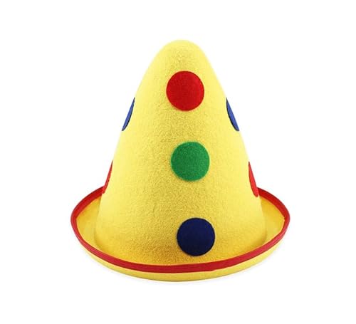 Partilandia Clownhut für Erwachsene, Gelb, Einheitsgröße von Partilandia