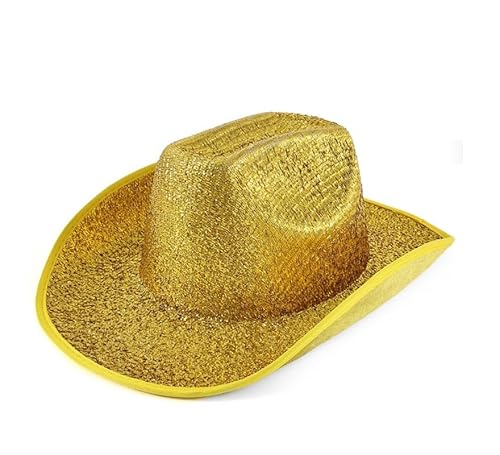 Partilandia Cowboyhut für Erwachsene, goldfarben, Einheitsgröße Partilandia Cowboyhut für Erwachsene, goldfarben, Einheitsgröße von Partilandia
