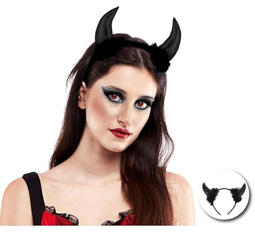 Partilandia Diablesa-Haarreif mit schwarzen Federn Partilandia Diablesa-Haarreif mit schwarzen Federn von Partilandia