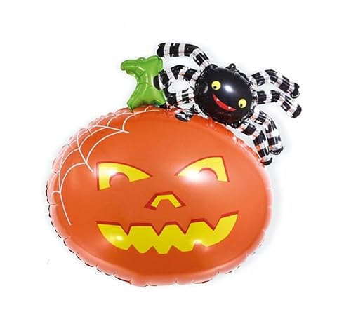 Partilandia Folienballon Kürbis und Spinne, 65 cm Partilandia Folienballon Kürbis und Spinne, 65 cm von Partilandia