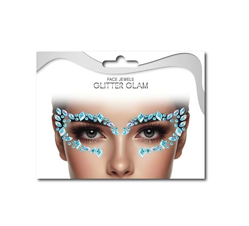Partilandia Gesichtssteine für die Augen, blauer Diamant von Partilandia