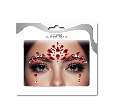 Partilandia Gesichtssteine mit roten Tropfen Partilandia Gesichtssteine mit roten Tropfen von Partilandia