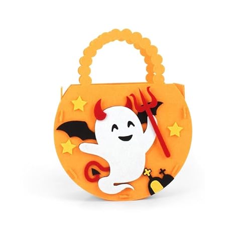 Partilandia Ghost Süßigkeitenkorb aus Filz, 17 x 12 x 6 cm von Partilandia