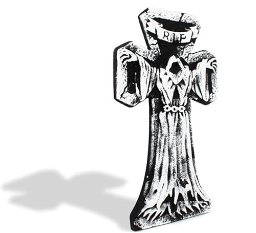 Partilandia Grabstein Tod in RIP-Schaumstoff-Tunika, 34 x 57 cm Partilandia Grabstein Tod in RIP-Schaumstoff-Tunika, 34 x 57 cm von Partilandia