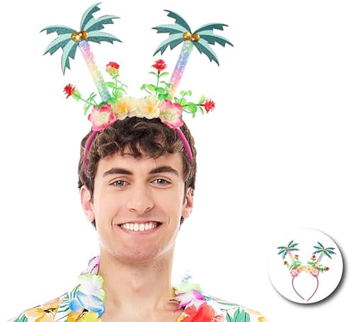 Partilandia Haarreif mit Kokosnuss- und Blumenbäumen (Einheitsgröße) von Partilandia