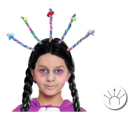 Partilandia Haarreif mit Zöpfen aus Plüsch für Kinder (Einheitsgröße) von Partilandia