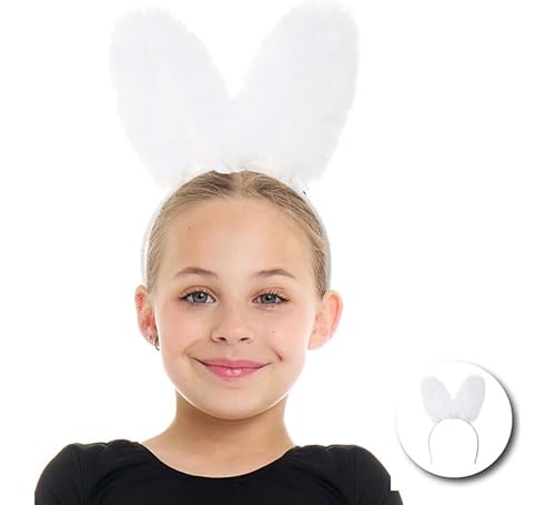 Partilandia Hase Stirnband mit Plüschohren (Einheitsgröße) von Partilandia