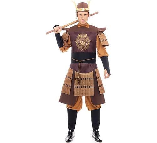 Partilandia Herren-Kostüm, legendär, japanisches Samurai, Braun, Größe L Partilandia Herren-Kostüm, legendär, japanisches Samurai, Braun, Größe L von Partilandia