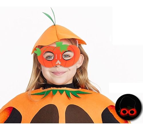 Partilandia Leuchtende Kürbis-Augenmaske, 19 x 11 x 1,3 cm Partilandia Leuchtende Kürbis-Augenmaske, 19 x 11 x 1,3 cm von Partilandia