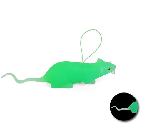 Partilandia Lumineszierende Maus mit Kunststoffseil von 11 cm von Partilandia