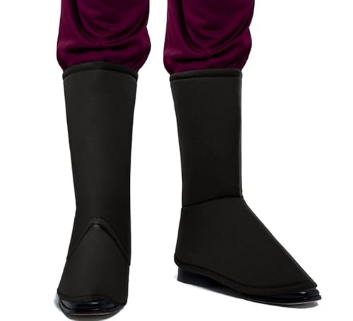 Partilandia Mittelalterliche Überschuhe für Erwachsene, Schwarz, Einheitsgröße von Partilandia