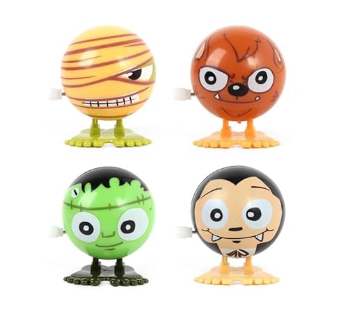 Partilandia Packung mit 12 Halloween-Figuren in verschiedenen Modellen mit Bewegung von 5 x 5,5 cm von Partilandia