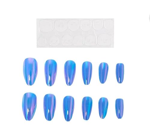 Partilandia Packung mit 13 selbstklebenden Nägeln Holo blau (Einheitsgröße) von Partilandia