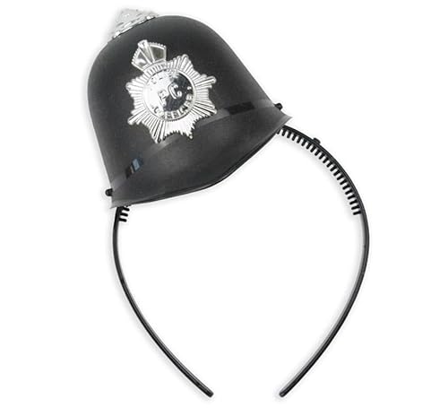 Partilandia Polizeihelm-Stirnband, Schwarz, Einheitsgröße Partilandia Polizeihelm-Stirnband, Schwarz, Einheitsgröße von Partilandia