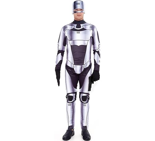 Partilandia Roboter Killer Kostüm Silber Herren Größe S Herren Partilandia Roboter Killer Kostüm Silber Herren Größe S Herren von Partilandia