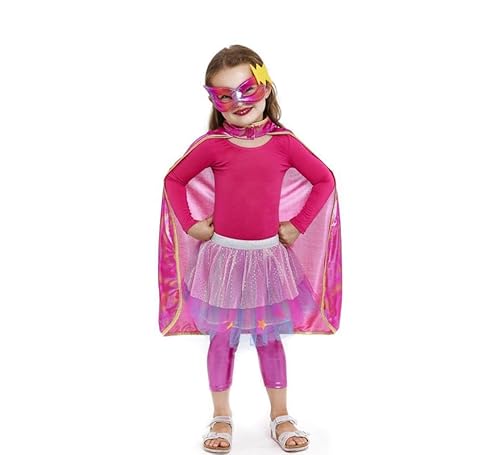 Partilandia Rosa Heldinnen-Set für Kinder: Umhang, Maske und Rock Partilandia Rosa Heldinnen-Set für Kinder: Umhang, Maske und Rock von Partilandia