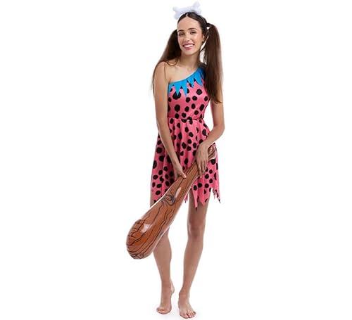 Partilandia Rosa Troglodita Kostüm für Damen (Größe M) von Partilandia
