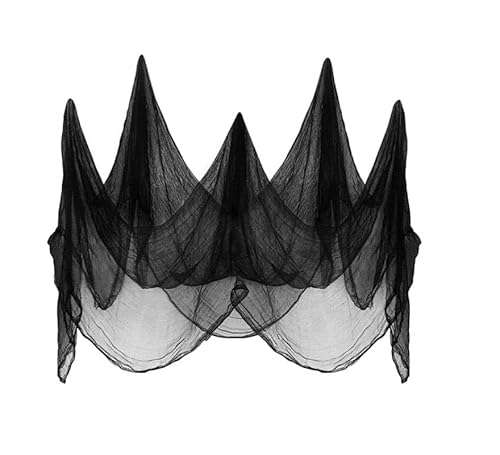 Partilandia Schwarzer Stoff mit Abnutzungseffekt, 70 x 210 cm Partilandia Schwarzer Stoff mit Abnutzungseffekt, 70 x 210 cm von Partilandia