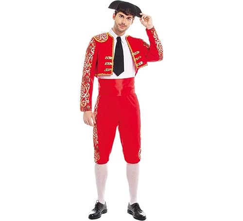 Partilandia Spanisches rotes Stierkämpfer-Kostüm für Herren Größe M Partilandia Spanisches rotes Stierkämpfer-Kostüm für Herren Größe M von Partilandia