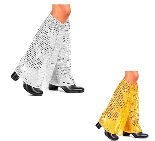 Partilandia Stulpen mit Pailletten in verschiedenen Farben, für Erwachsene (Gold) von Partilandia