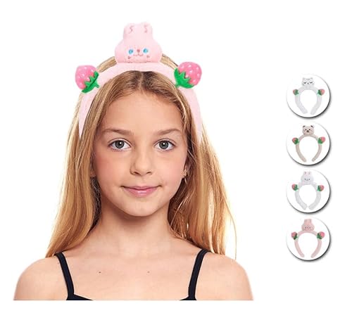 Partilandia Tierhaarreif Erdbeere aus Plüsch in verschiedenen Farben für Kinder (Einheitsgröße) von Partilandia