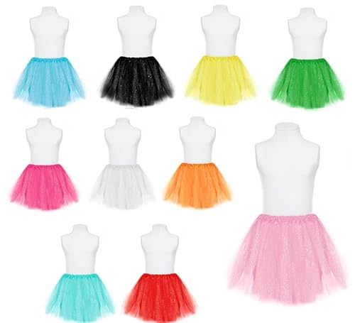 Partilandia Tutu Topitos in verschiedenen Farben, 30 cm, für Kinder (weiß) von Partilandia
