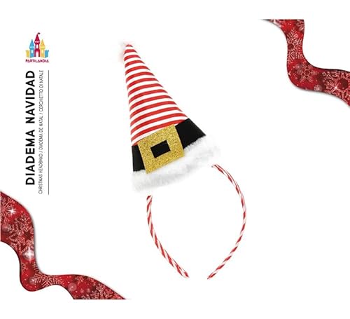 Partilandia Weihnachts-Stirnband, gestreift Partilandia Weihnachts-Stirnband, gestreift von Partilandia