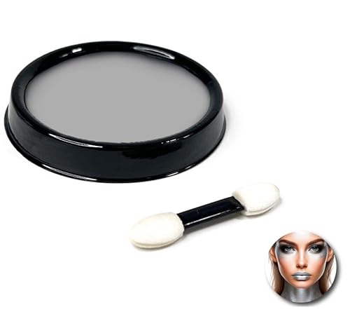 Silberfarbenes Make-up-Set mit Pinsel von Partilandia
