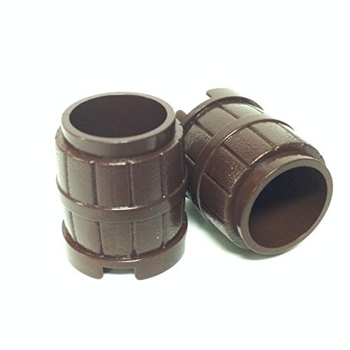 Lego Parts: Container, Barrel 2 x 2 x 2 (PACK of 2 - Dark Brown) by B&F-BuildPacks von Parts/Elements - Containers