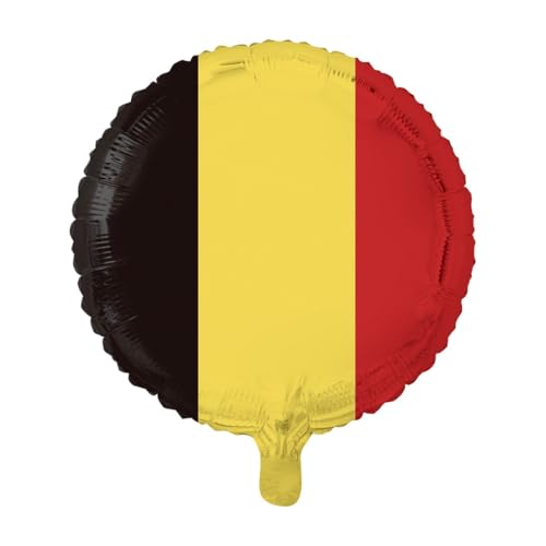 Party Austria Folienballon Flaggen Länder rund 45cm Deutschland, Österreich, Türkei, USA, United Kingdom, Italien, Spanien Luftballon heliumgeeignet (Belgien) von Party Austria