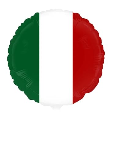 Party Austria Folienballon Flaggen Länder rund 45cm Deutschland, Österreich, Türkei, USA, United Kingdom, Italien, Spanien Luftballon heliumgeeignet (Italien) von Party Austria