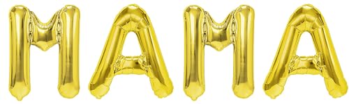 Party Austria Folienballon Schriftzug 35cm Höhe Buchstabenballon Mama/Papa/Oma/Opa Luftballon (Mama) von Party Austria