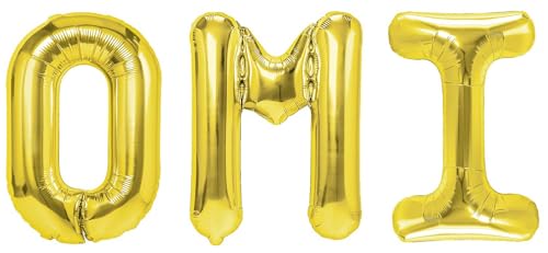 Party Austria Folienballon Schriftzug 35cm Höhe Buchstabenballon Mama/Papa/Oma/Opa Luftballon (Omi) von Party Austria