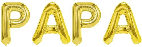 Party Austria Folienballon Schriftzug 35cm Höhe Buchstabenballon Mama/Papa/Oma/Opa Luftballon (Papa) von Party Austria