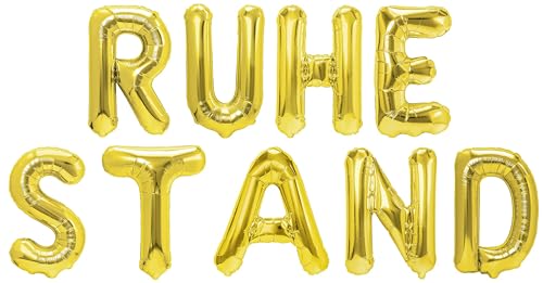 Party Austria Folienballon Schriftzug 35cm Höhe Buchstabenballon Taufe/Kommunion/Ruhestand Luftballon (Ruhestand) von Party Austria