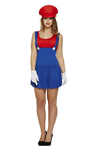 Mario Ladies Lady Workman Plumber Kostüm Outfit von Henbrandt