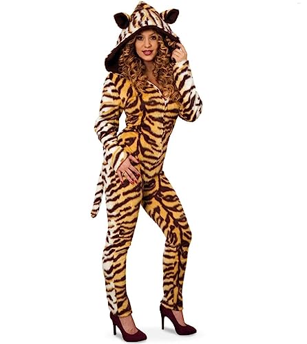 Party-Chic 12833 Damen Overall-Tiger-mit Kapuze Gr. 40 Party-Chic 12833 Damen Overall-Tiger-mit Kapuze Gr. 40 von Party-Chic