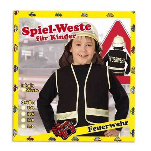 Party-Chic 15527 Kinder Kostüm-Feuerwehr-Weste-Gr. 140 von FRIES