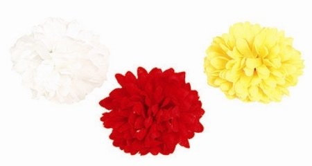 Party-Discount Ansteck-Chrysantheme, 10cm, rot von Party-Discount