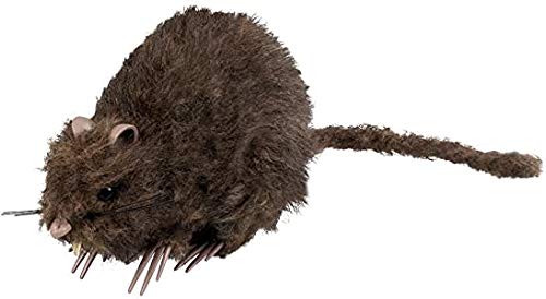Party Discount Deko-Figur Ratte mit Fell, ca 15 cm, PREISHIT von Party Discount