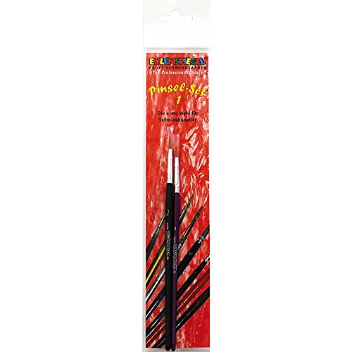 PARTY DISCOUNT NEU Eulenspiegel Pinselset 1, Rundpinsel Gr. 3 + 4 von PARTY DISCOUNT