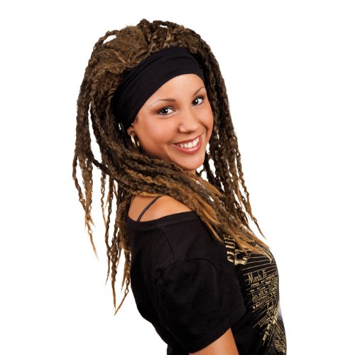 Party Discount NEU Perücke Emily mit Stirnband, braun von Party Discount