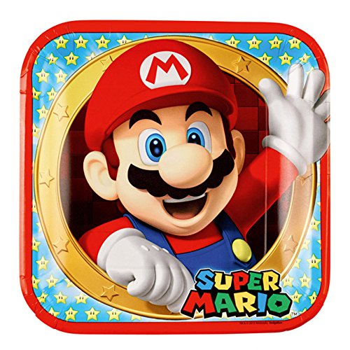 Party Discount NEU Teller Super Mario, Ø 23 cm, 8 Stück von Party Discount