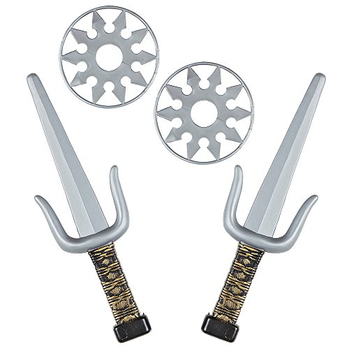 Party Discount NEU Waffenset Ninja, 2 Sai und 2 Shuriken Party Discount NEU Waffenset Ninja, 2 Sai und 2 Shuriken von Party Discount