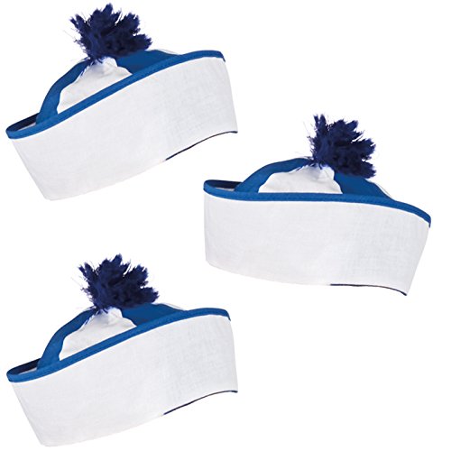 PARTY DISCOUNT SPARPACK! Hut Matrose blau-weiß, 24 Stk von PARTY DISCOUNT