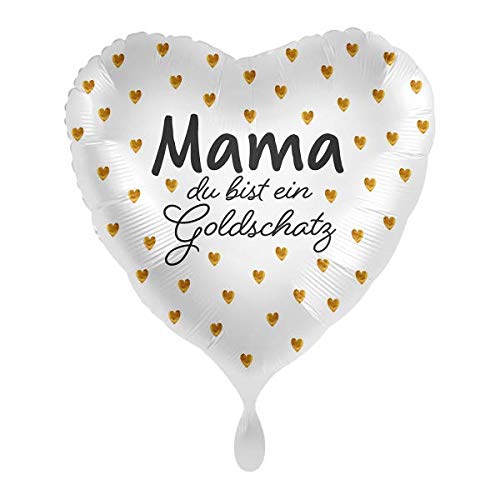 1 Folienballon Muttertag Mama Du bist EIN Goldschatz Herz weiß ca 43 cm ungefüllt Ballongas geeignet 1 Folienballon Muttertag Mama Du bist EIN Goldschatz Herz weiß ca 43 cm ungefüllt Ballongas geeignet von Party Factory