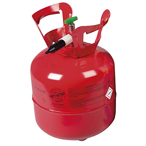 Heliumflasche 0,14 m³ – Rot – Einheitsgröße von Party Factory