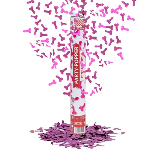 Party Factory 1 Party Popper, 40 cm, Pinke Penisse Konfetti, bis 8 m Effekthöhe, Konfettiregen für Hochzeit, Valentinstag oder Junggesellenabschied Party Factory 1 Party Popper, 40 cm, Pinke Penisse Konfetti, bis 8 m Effekthöhe, Konfettiregen für Hochzeit, Valentinstag oder Junggesellenabschied von Party Factory