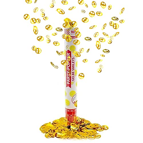 Party Factory 1 Party Popper, 40 cm, Smileys, Konfettiregen für Hochzeit, Geburtstag oder Silvester Party Factory 1 Party Popper, 40 cm, Smileys, Konfettiregen für Hochzeit, Geburtstag oder Silvester von Party Factory