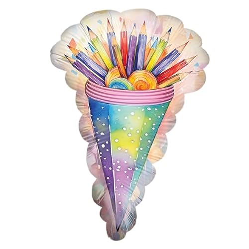 Party Factory Back to school Folienballon Einschulung Schultüte 70x48 cm, Bunt, Ballon Helium geeignet, Schulanfang Deko, Luftballon für Einschulungsfeier und Schulstart Party Factory Back to school Folienballon Einschulung Schultüte 70x48 cm, Bunt, Ballon Helium geeignet, Schulanfang Deko, Luftballon für Einschulungsfeier und Schulstart von Party Factory